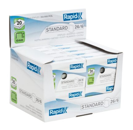 CAPSE 26/6 20 COLI 1000/CUT STANDARD RAPID