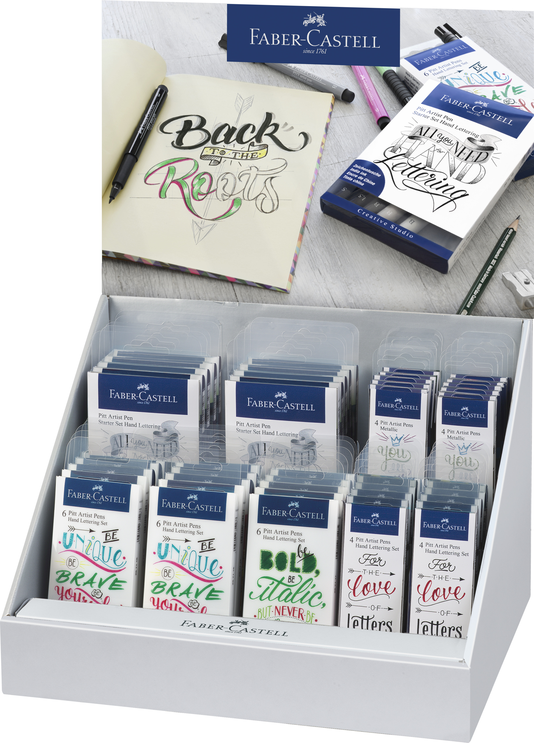 India ink Pitt Artist Pen Lettering disp