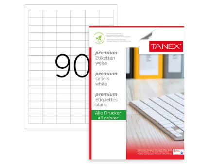 ETICHETE 90/A4 33*19MM COLTURI DREPTE 100/TOP TANEX