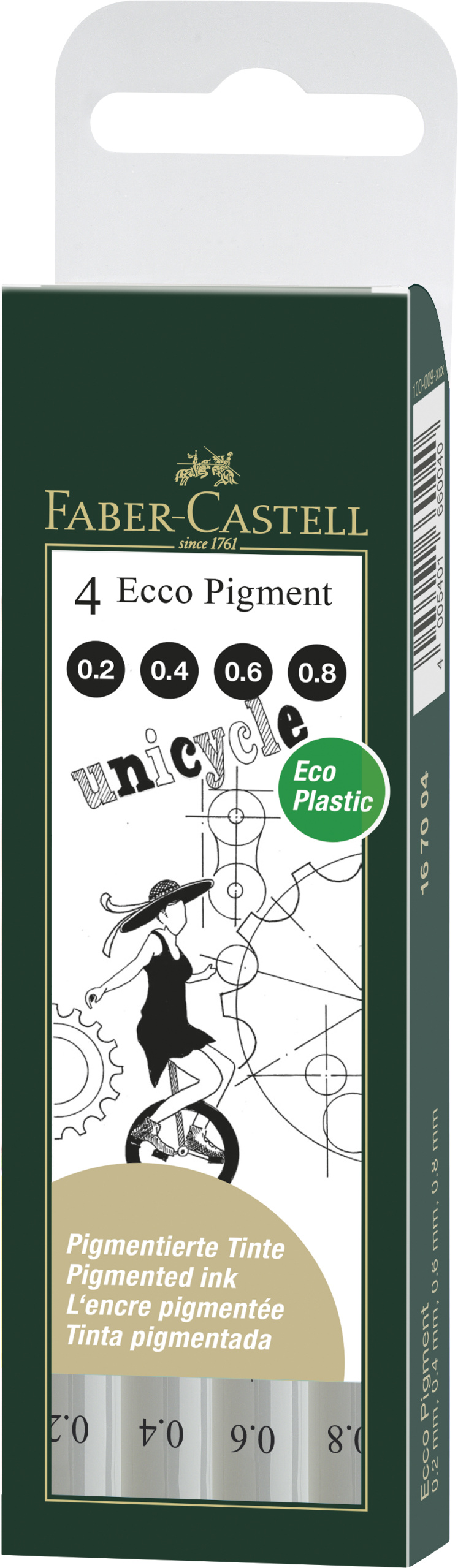 Fibre-tip pen Ecco Pigment SET/4