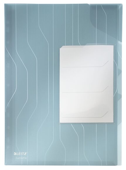 MAPA PLASTIC 3*20 COLI ALBASTRA 3 SEPARATOARE COMB JUMBO LEITZ