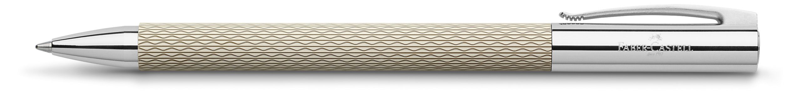 Twist ballpoint pen AMBITION OpArt White Sand