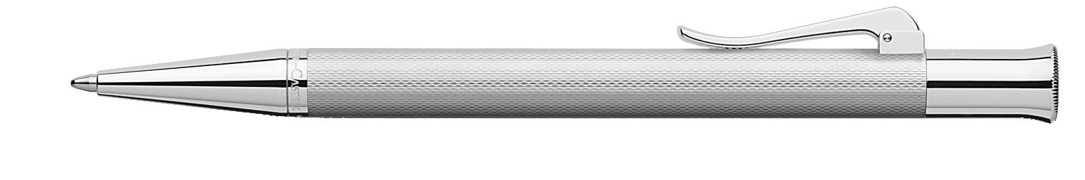146534_Propelling ball pen Guilloche Rhodium