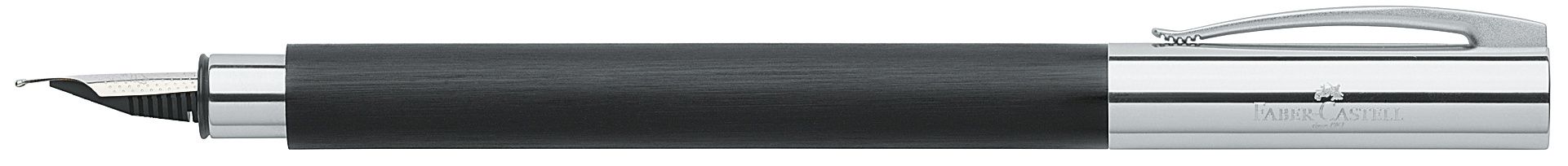 Fountain pen AMBITION precious resin black fine