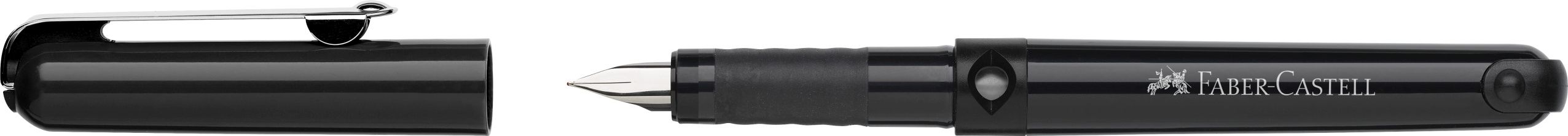 Fresh Fountain pen black for right/lefthander