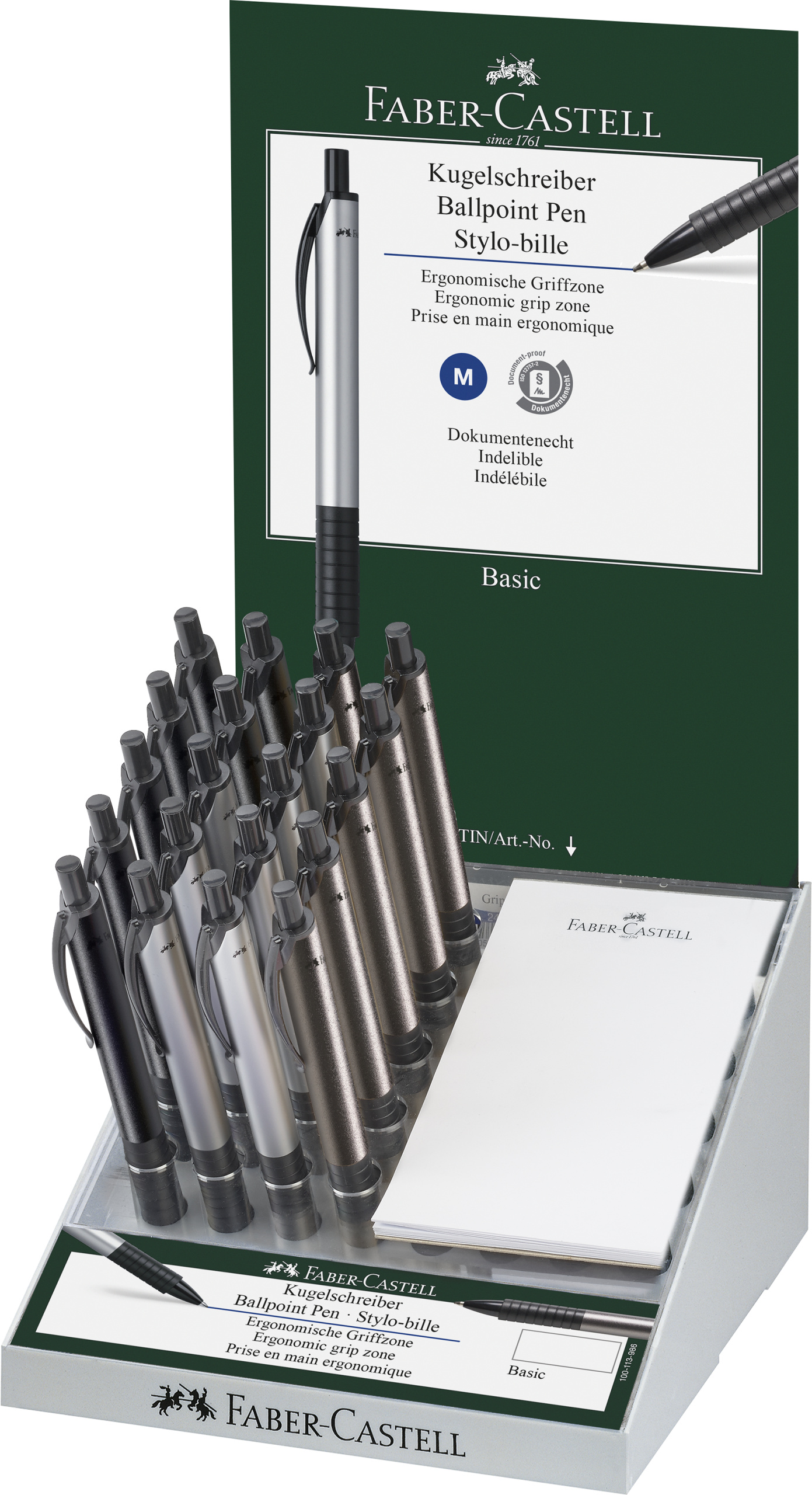 143420_Basic ballpoint pen, M, PoS display of 20