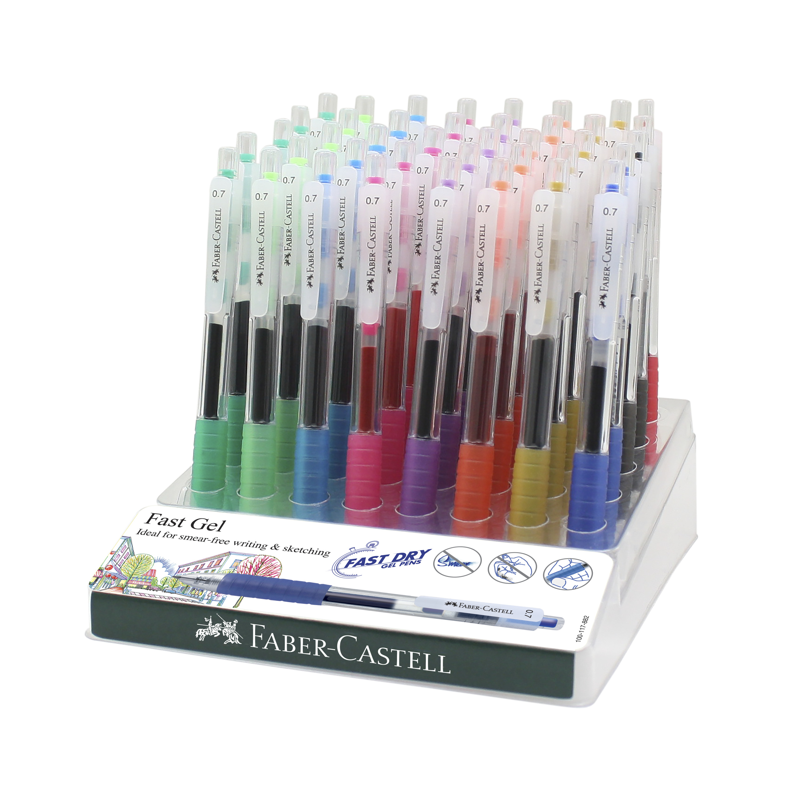 640141_Gel pen Fast Gel Col 0.7 t.top disp 40x