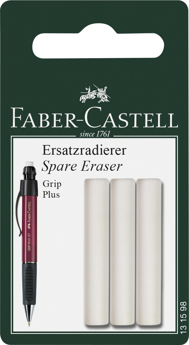 131598_Grip Plus spare erasers for mechanical pencil, set of 3