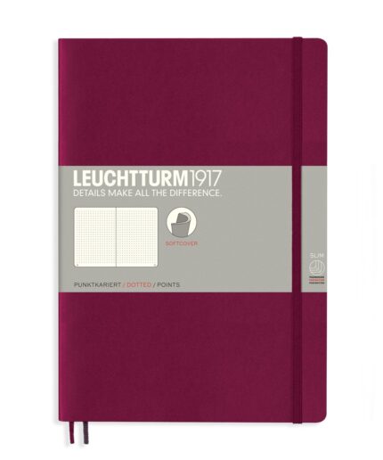 CAIET B5 PUNCTAT COP. FLEXIBILA BORDEAUX LEUCHTTURM