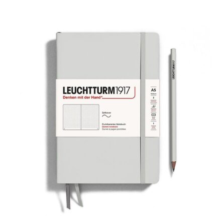 CAIET A5 PUNCTAT COP. FLEXIBILA GRI DESCHIS LEUCHTTURM