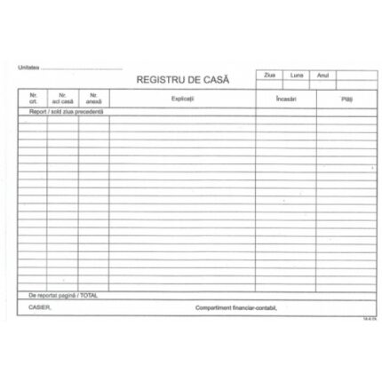 REGISTRU CASA MODEL NOU