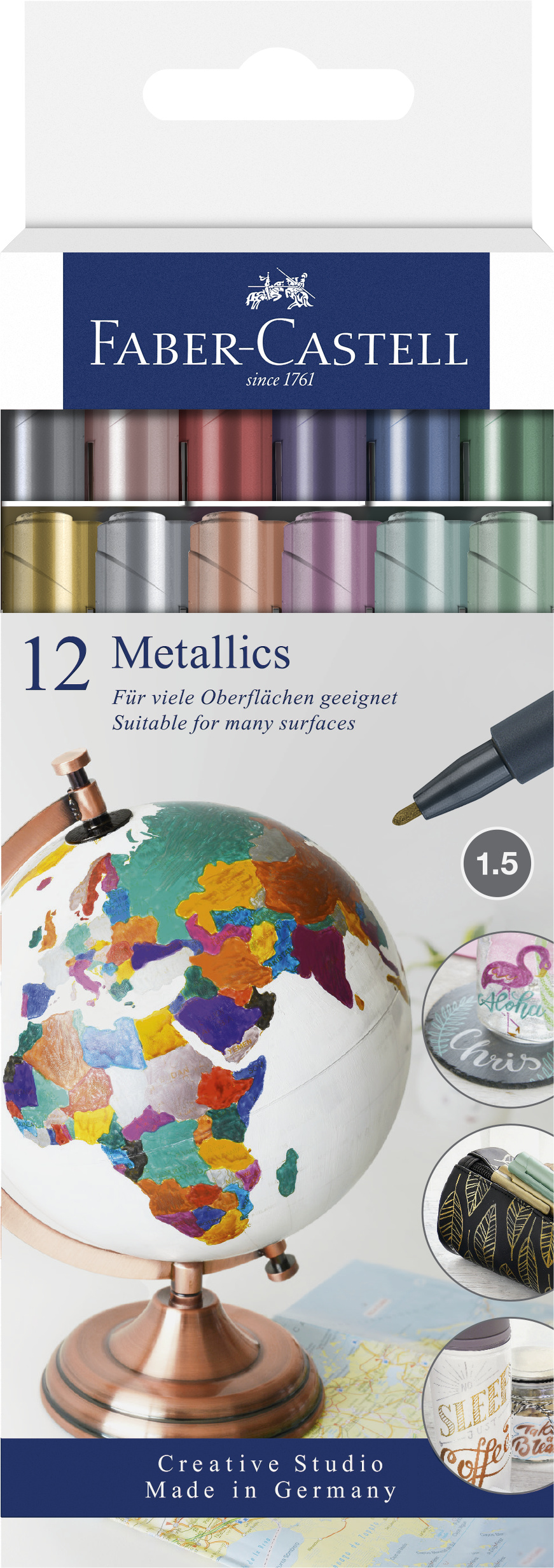160713_Metallics Marker, cardboard wallet of 12