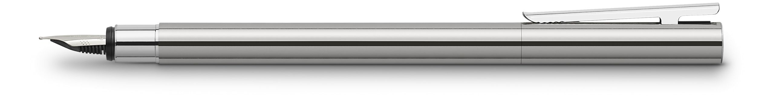 Fountain Pen NEO Slim Stainless Steel, Shiny, fine