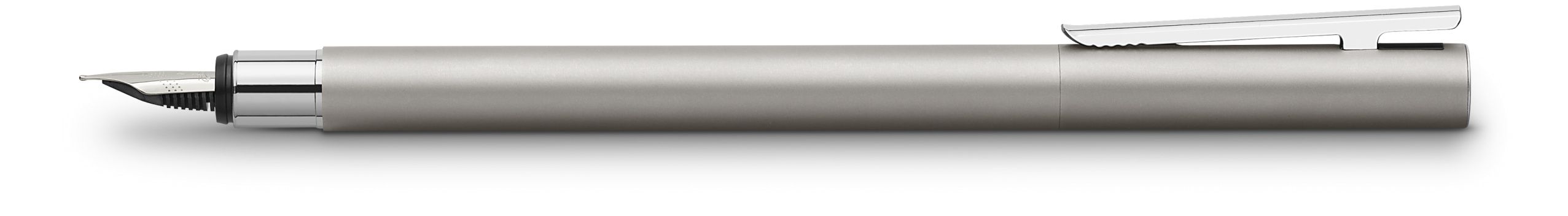 Fountain Pen NEO Slim Stainless Steel, Matt, medium