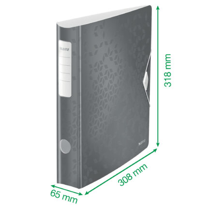 BIBLIORAFT PLASTIFIAT 6.5 CM 180 GRADE ROSU ACTIVE WOW LEITZ