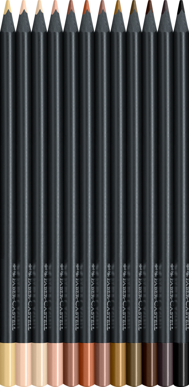 116414_Black Edition Colour Pencils skin tones 12x
