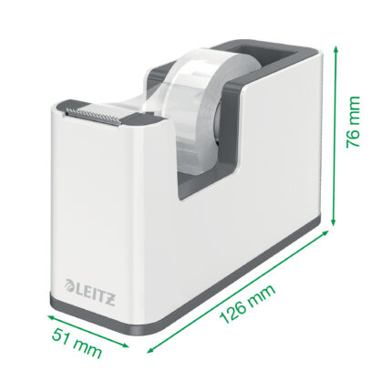 DISPENSER BANDA ADEZIVA 19 MM x 33 M ROSU/ALB WOW LEITZ