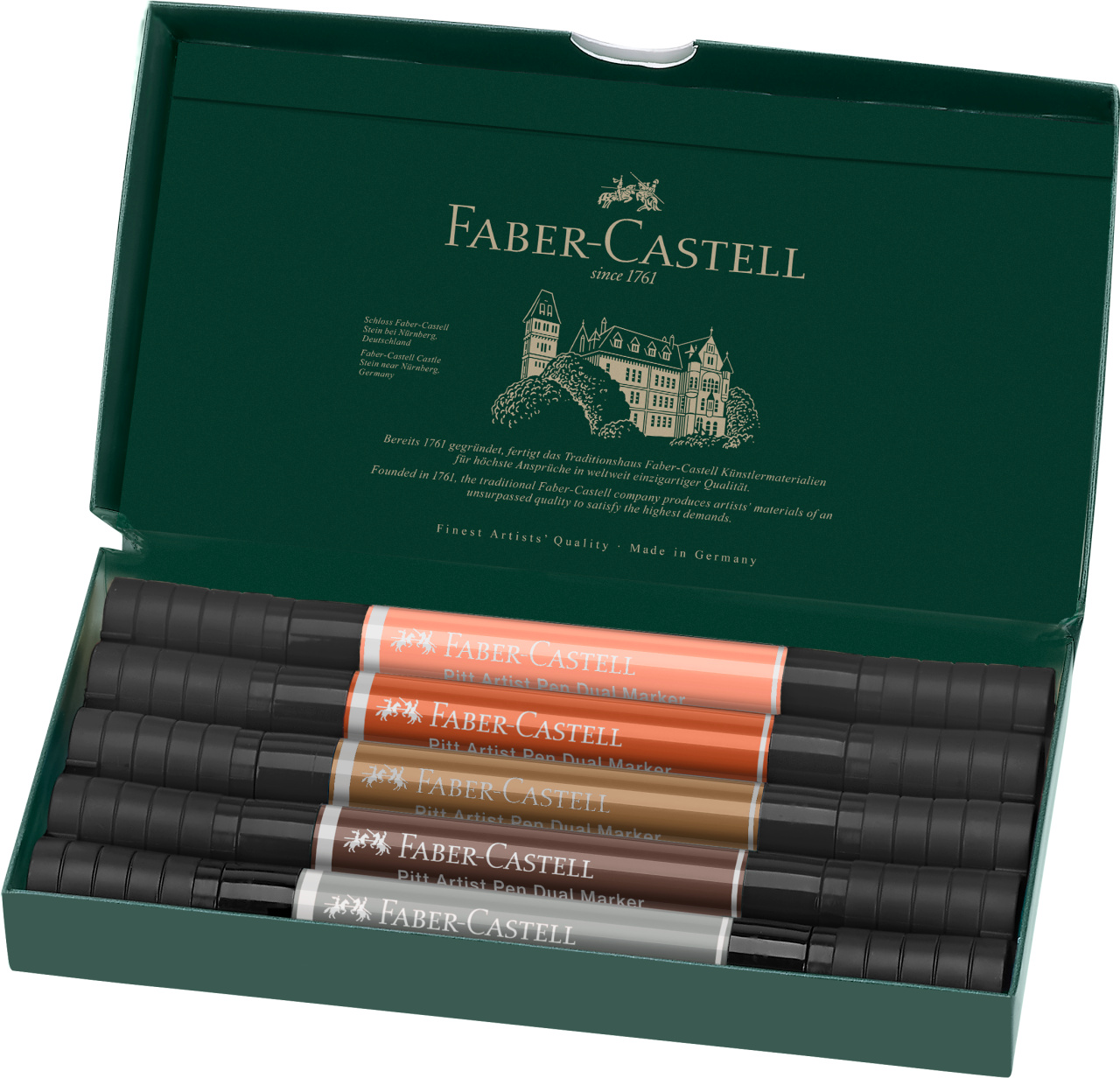 162009_Pitt Artist Pen Dual Marker India ink, wallet of 5, Portrait