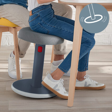 SCAUN ERGONOMIC PT POZITIE SEZUT/IN PICIOARE GRI ANTRACIT LEITZ