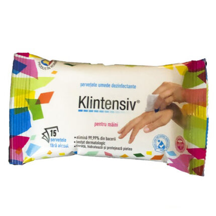 SERVETELE UMEDE ANTIBACTERIENE & DEZINFECTANTE 15BUC KLINTENSIV