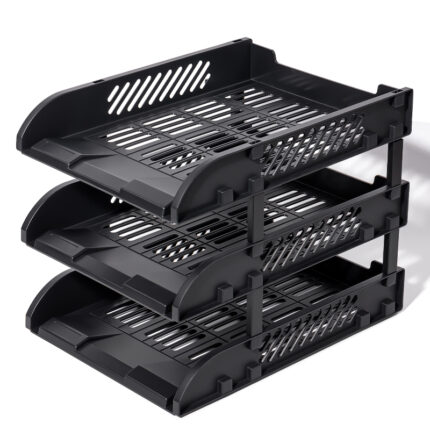 TAVITE SUPRAPOZABILE CU DISTANTIER 3BUC/SET NEGRE DELI